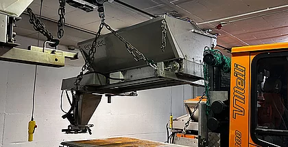 Hubvorrichtung Salzbehälter